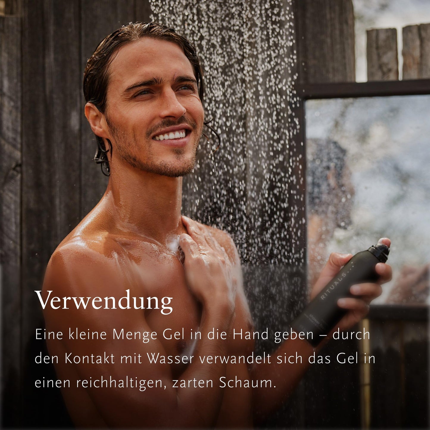 RITUALS Homme Vorteilspack mit 3 x Duschschaum – Duschgel mit Zedernholz und Vitamin E – kraftvoller und belebender Duft – Value Pack 3 x 200 ml