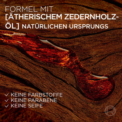 L'Oréal Men Expert XXL Duschgel und Shampoo für Männer, Duschbad zur Reinigung von Körper, Haar, Gesicht und Bart, Herren Körperpflege mit holzigem Duft und Zedernholzöl, Barber Club, 1 x 400 ml